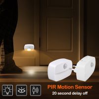 Motion Sensor Night Light EU Plug In Motion Detector 220V Socket Lamp LED Battery Powered for Bedside Closet Aisle Hallway Stair Night Lights