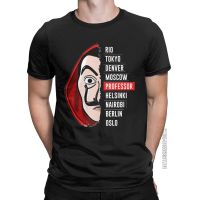 MenS T-Shirt La Casa De Papel Masque Fun Tee Shirt Classic Short Sleeve T Shirt Round Neck Tops 2Xl 3Xl 【Size S-4XL-5XL-6XL】