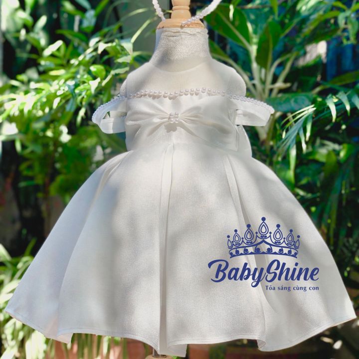 Đầm Công Chúa Cho Bé, Váy Công Chúa Màu Trắng Cho Bé Gái BabyShine ...