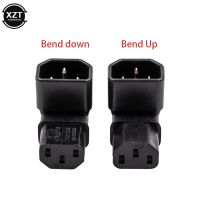 【hot】◆┋▪  10A 3Pin IEC Down Angled 320 C14 Male to C13 Female Plug for wall Mount TV