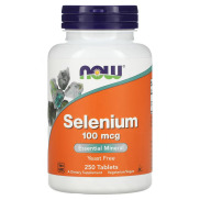 Hỗ trợ miễn dịch, NOW Foods, Selenium, 100 mcg, 250 Tablets