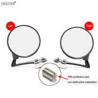 Car Left and Right Front Wheel Blind Zone Mirror 360 Degree Rotation Wide Angle Coach Rearview Mirror Dead Zone Auxiliary Mirror