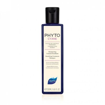 PHYTO CYANE Densifying Treatment Shampoo 250ml. แชมพูสำหรับผมร่วง ช่วยเพิ่มความหนาแน่นและความเงางามของเส้นผมที่บางลง
