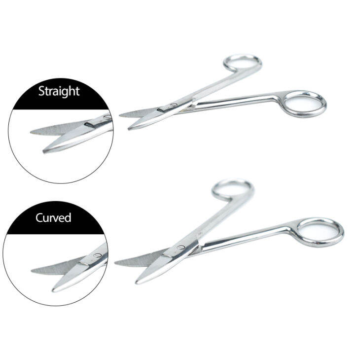 Dental stainless steel Scissors Dental Surgical Straight Curved Metal
