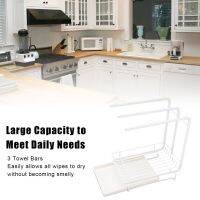ที่ใส่ผ้าเช็ดจานประหยัดพื้นที่ Dual Use Fast Drying Sink Sponge Rag Rack For Kitchen Brushes Bottles