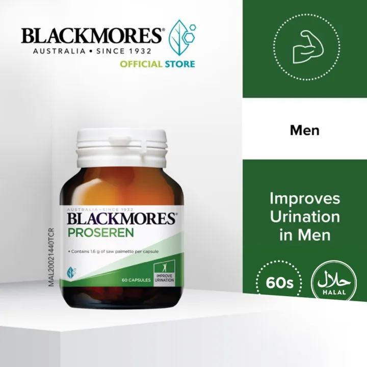 BLACKMORES PROSEREN (SAW PALMETTO) 60s Improves Urination in Men Lazada