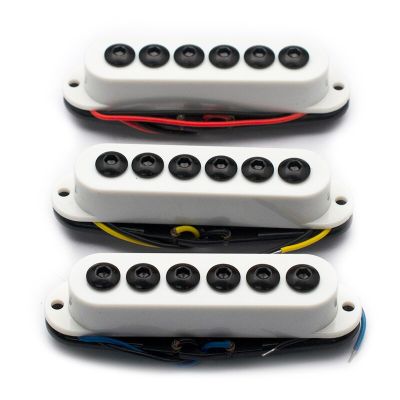 Single Coil Electric Guitar Pickup for ST Guitar Ceremic Magnet Pickup Neck/Middle/Bridge Pickup Guitar Accessories White