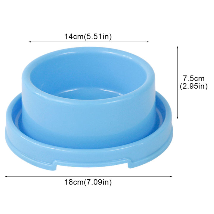 2pcs-anti-skid-pp-cat-easy-to-clean-practical-convenient-ants-away-puppies-colorful-round-portable-wear-resistant-ultra-light-no-spill-long-lasting-sturdy-odorless-dog-bowls