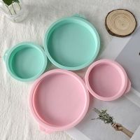 Round Rainbow Cake Baking Mould DIY Mousse Chocolate Qi Feng Cake Germ Baking Tray Silicone Mold Bread Cake  Cookie Accessories