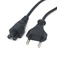 European Power Adapter Cord Cable 30cm EU Plug 2 Pin Male To IEC 320 C5 For Notebook Power Supply