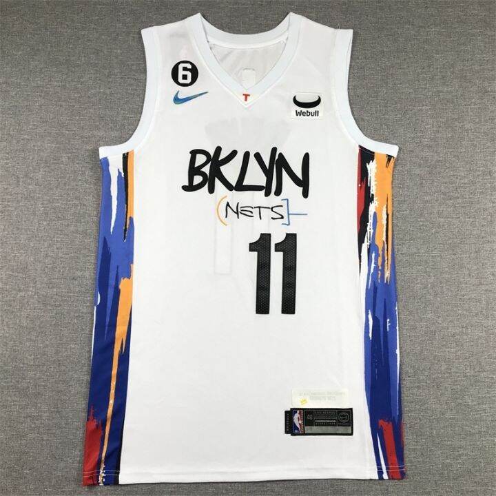 2023 New NBA Brooklyn Nets 11 Kyrie Irving White City Edition