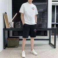 【Hot Sale】 2023 new summer mens t-shirt suit handsome clothes loose trendy casual all-match