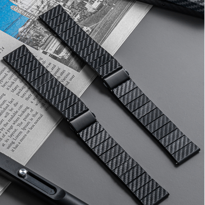 คาร์บอนไฟเบอร์วงสำหรับ Samsung Galaxy Watch 5 Pro 4คลาสสิก46มิลลิเมตรใช้งาน2 40มิลลิเมตร44มิลลิเมตรเกียร์ S3ชายแดน Correa 20มิลลิเมตร22มิลลิเมตรสายนาฬิกา