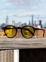 【LZ】☋  Retro Fashion Sunglasses for Men Women Vintage Small Round Frame Sun Glasses Yellow Lens UV400 Goggles Shades Eyewear