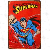 Super Hero Vintage Cartoon Tin Metal Signs Wall Plaque Hulk Batman Thor Wall Hanging Pasted Decoration Plaques Art Metal Poster