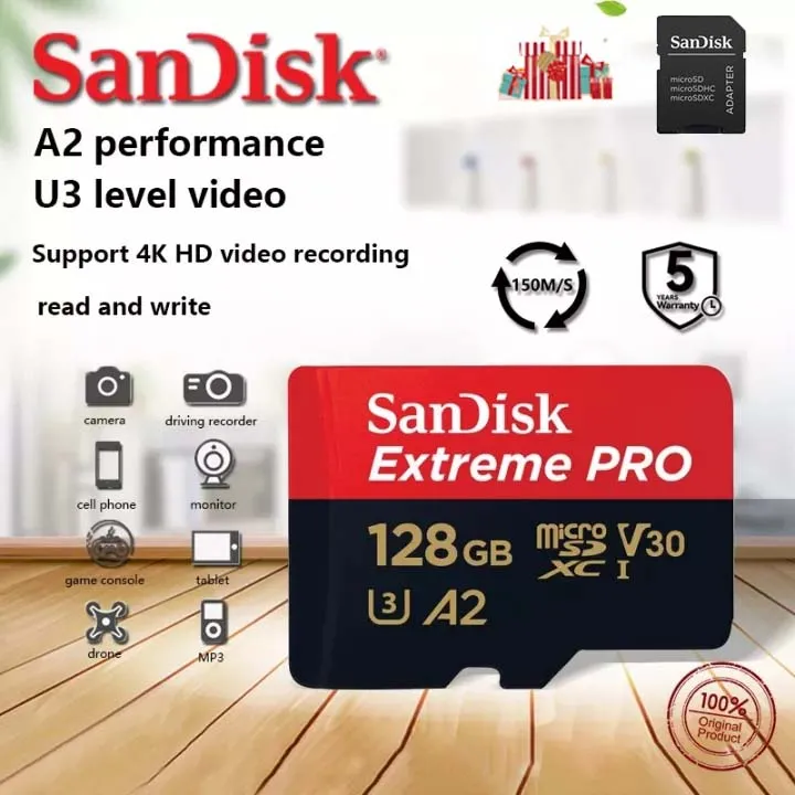 SanDisk Extreme Pro memory card 64gb original for Android sd card U3 4K