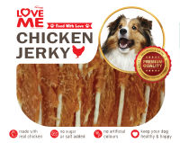 รายละเอียดสินค้า LOVEME ขนมสำหรับสุนัข กลุ่มสันในไก่ JERKY ขนาด 250กรัม