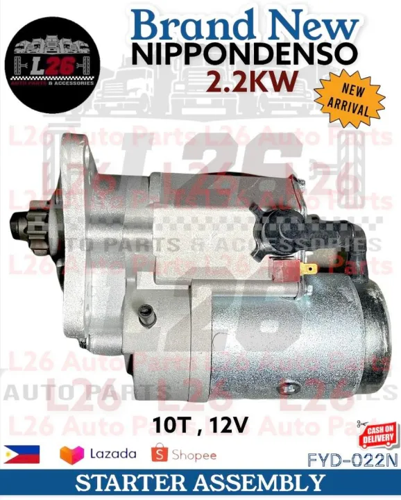 Nippondenso STARTER ASSEMBLY 2.2KW 10T , 12V FYD-022N | Lazada PH