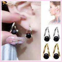 SNSQDYW0010 2Pcs มีประสิทธิภาพดี Lympus Magne therapy Germanium Earrings ต่างหูสตั๊ดหู ต่างหูแบบฝังเข็ม ลดกระหน่ำ ต่างหูระบายน้ำเหลือง สำหรับผู้หญิง