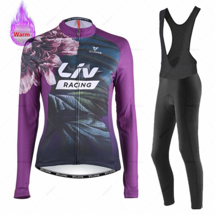 liv-women-team-winter-fleece-long-sleeve-cycling-jersey-set-mountian-bicycle-clothes-wear-ropa-ciclismo-racing-bike-jersey-suit