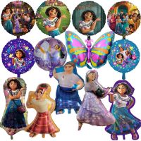 Disney Encanto Mirabel Birthday Foil Balloon Party Supplies Round Latex Balloon Encanto Balloon Kids Birthday Party Decoration Balloons