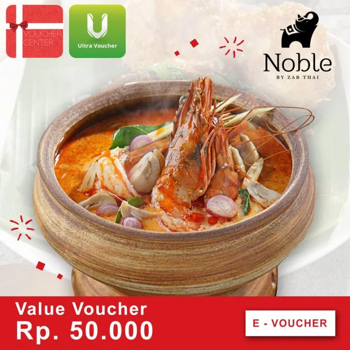 Noble by Zhab Thai Voucher Rp 50.000 Digital Code Lazada Indonesia