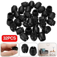 32pcs Silicone Chair Leg Caps Protectors Non-Slip Furniture Covers Socks Fit for 12-16mm Table Chair Legs Floor Protection