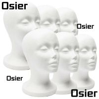 ☄☾❅ Osier หัวหุ่นโฟมสีขาว สําหรับวางวิกผม หมวก แว่นตา