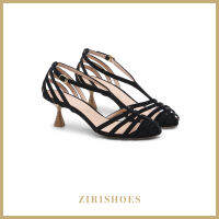 Zirishoes Rosa Heel Jet Black Exclusive Price