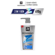 Tắm Gội 2 trong 1 Romano GEN Z FOREST CEDAR SEA BREEZE 610G