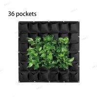 36 Pockets Vertical Wall-mounted Planting Non-woven Fabrics Hanging Pots Vegetable Flower Plant  Bags Garden Yard 17TH