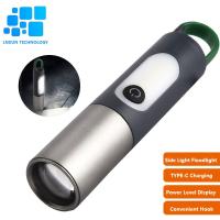 Strong Flashlight Outdoor Multifunctional Camping To Understand The Laser Work Light Rechargeable  Flashlights