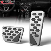 Stainless Steel Brake Gas Pedal Cover Set for Jeep Wrangler (JL)2018-2021 Automatic Transmission Pedal Accessories