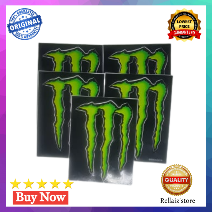 Sticker for Motorcycle Monster Energy Decals Helmet Vinyl Emblem