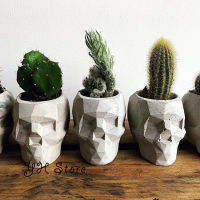 Skull planting succulent pot silicone mold Potted cement silicone mold Creative Epoxy Resin Vessel Mould DIY Jar Mold