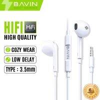 〖Undine earphone〗BAVIN หูฟังมีสาย HX833มม. แจ็ค3.5มม./สำหรับ Iph/ Type-C เสียงหูฟังเสียงสเตอริโอสูง