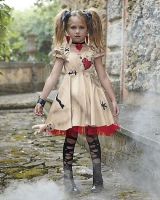 Fashion Women Girls Halloween Costume Voodoo Doll Costumes Witch Doctor Cosplay for Adults&amp;Child Fancy Dress