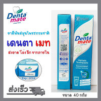 Dentamate toothpaste ยาสีฟันเดนตาเมท 40g สูตรเข้มข้น [หมดอายุ 07/2024]