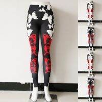 New Womens Summer Printed Pants Yoga Pants Workout Pants Sweatpants Outdoor Pencil Pants Leggings XS-8XL