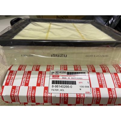 มิวเอ็ก Isuzu MU-X [ใหม่]OEM-8-98140266-Tแท้ศูนย์กรองอากาศ All New D-max2.5,MU-X 2.5 ปี 12 ขึ้นไป, 1.9 Blue Power 1.9 รหัสแท้.8-98140266-0 MU X รถอีซูซุ รถMUX อีซูซุ