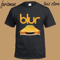 เสื้อยืดคุณภาพดี เสื้อยืด ผ้าฝ้าย 100% พิมพ์ลายโลโก้รถยนต์ Blur สีดํา คุณภาพดี สําหรับผู้ชาย