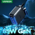UGREEN 65W 100W GaN Fast Charger iphone charger Type C PD Charger for iphone 13 pro max ,12, 11,Macbook air 2020,Macbook pro 2020,ipad air 4, ipad pro ,ThinkPad Dell Huawei Xiaomi Laptop Tablet Power Supply Charger. 