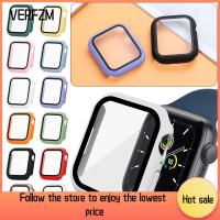 VERFZM SHOP เคสบางเฉียบปกป้องหน้าจอปกป้องเต็มรูปแบบความคมชัดสูงเคสสำหรับ Apple Watch สำหรับ Iwatch Bumper กรอบนาฬิกา Case