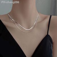 316l Stainless Steel fashion simple snake chain collarbone necklace womens retro silver colour chain short necklace fashion jew