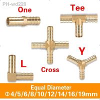 Brass Fitting Copper Pagoda Connector Pipe Fittings 2 3 4 Way Straight/L/Tee/Y/Cross 4/5/6/8/10/12/16/19mm For Gas/Water Tube