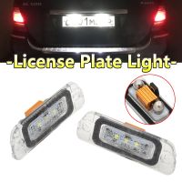 2Pcs White 6000K Error Free Led Number Plate Light Bulb License Plate Lamp For Mercedes Benz W164 X164 W251 ML GL R Class