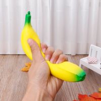 18CM Simulation Banana Squishy Toy Slow Rising Squeeze Food Fruits Model Decompression Doll Adults Kids Stress Relief Vent Toys