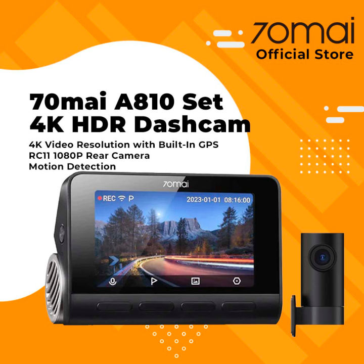  70mai New 4K Dash Cam A810 with Sony Starvis 2 IMX678