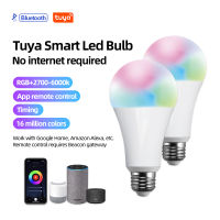 ไฟเส้นประดับหลอดไฟ Led บลูทูธอัจฉริยะ9W หลอดไฟบีคอน TUYA E27 Lampu Penerangan Rumah ปรับสีได้ไฟปาร์ตี้