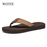 WOTTE Men Flip Flops Summer Slippers Men Anti-skid OutdoorLight Casual Beach Male Sandals House Soft Slipper chanclas hombre